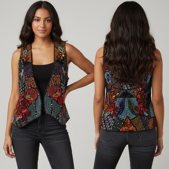 RAGA Colorful Embellished Women's vest - Picture 2 of 15